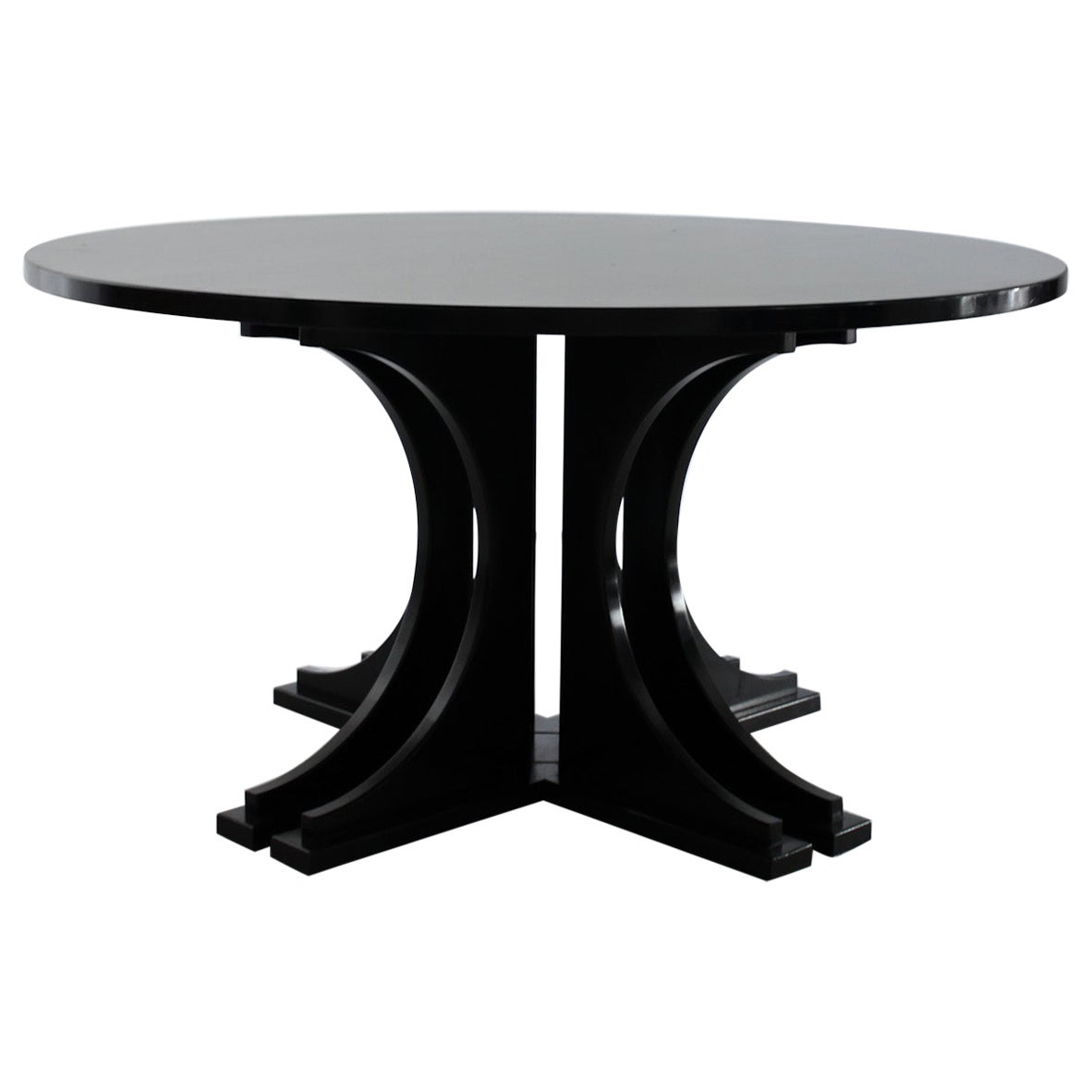 A Large C.1970s Ebonised Italian Centre/Dinning Table For Sale