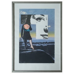 Hardy Strid, Composición, años 50, litografía en color, enmarcada