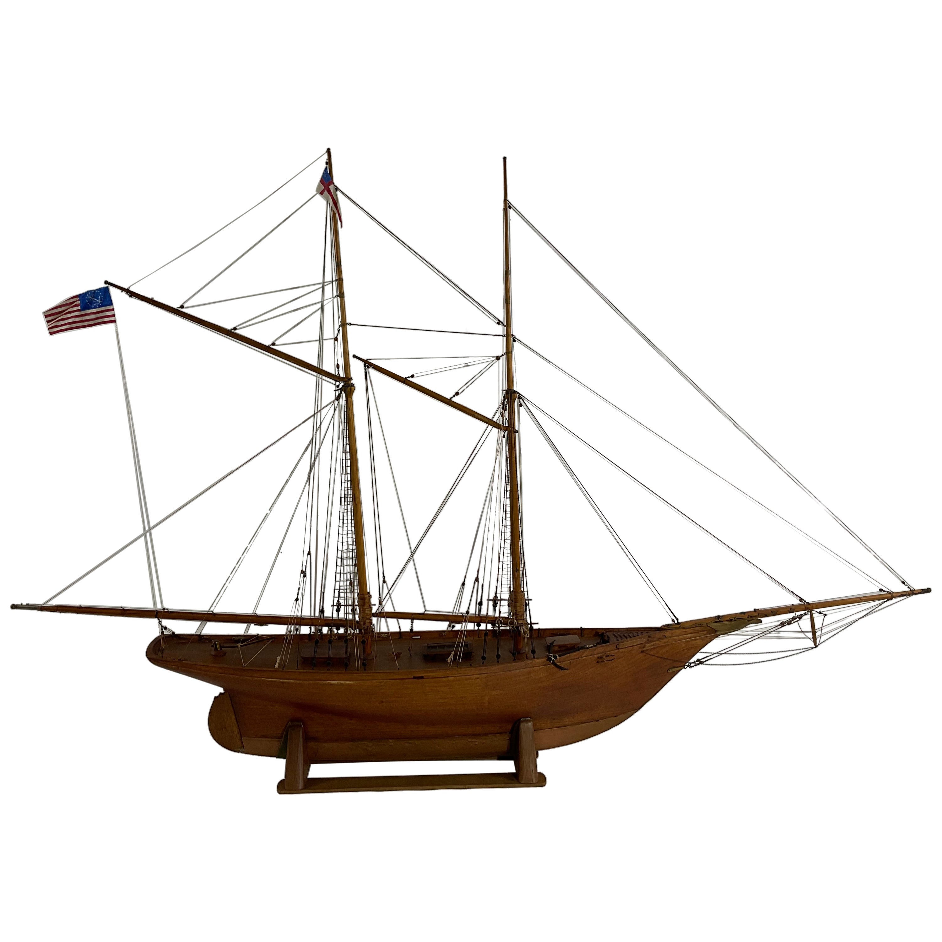 Fine Model of the Fishing Schooner Columbia For Sale