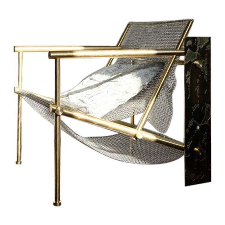 VC01 Brass Armchair by Chanel Kapitanj For Sale