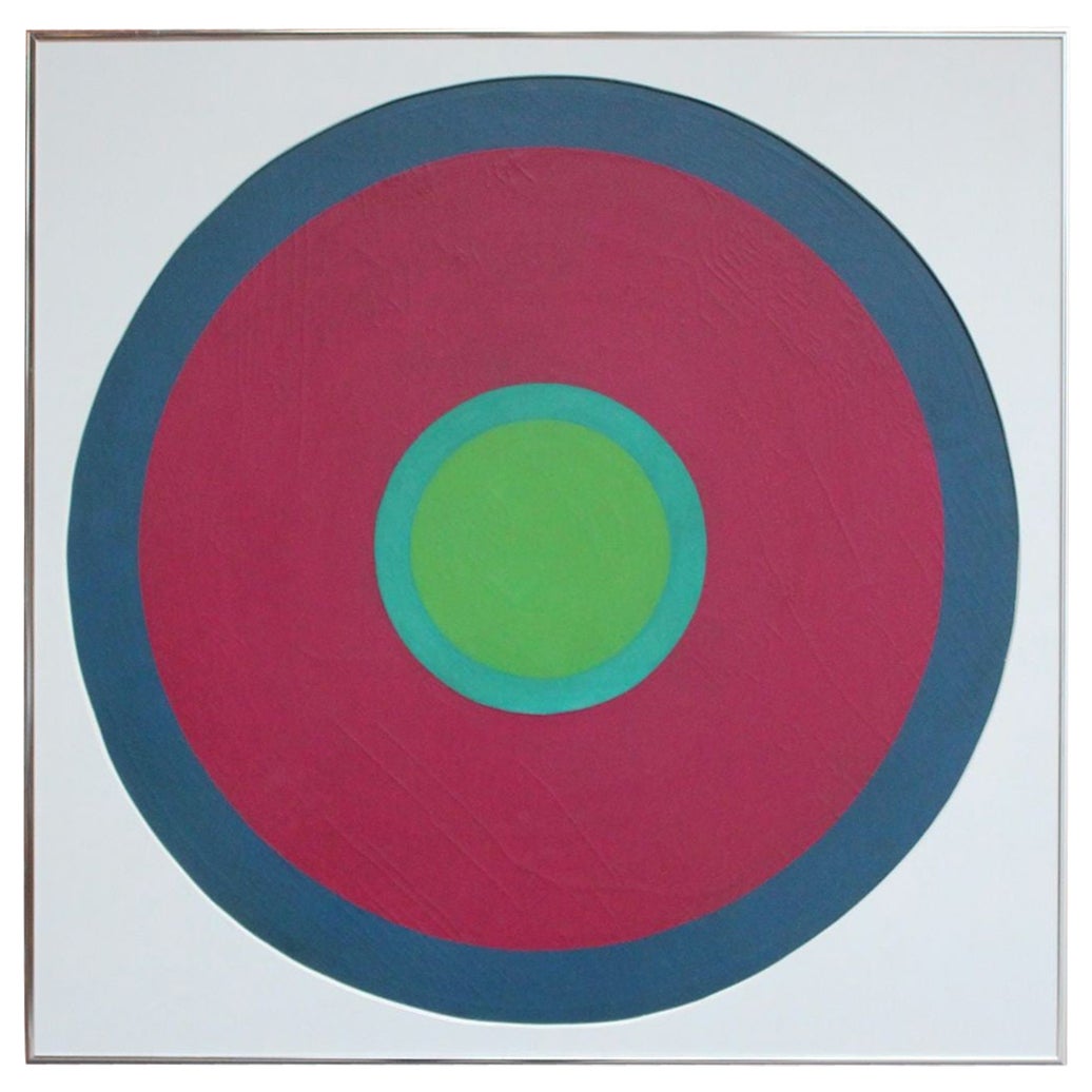 « Non Objective », huile sur toile abstraite géométrique de Grace Genevra Swank en vente