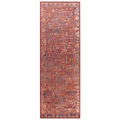 Late 18th Century Central Asian " Chinese " Khotan Carpet 4'6" x 13'6" 