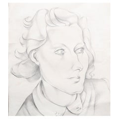 Portrait of A Lady. Graphite On Paper. Iris Hardcastle. C.1940
