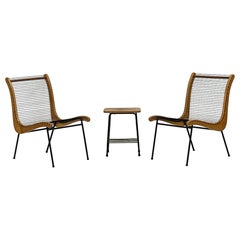 String Chairs With Matching Table by Carl Koch, Vermont Tubbs, 1950's