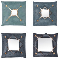 Set of Sculptural Wall Mirrors by Ellen Pong