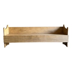 Custom Reclaimed Elm Wood Pew Style Bench Banquette 