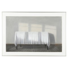 Retro Norman Lundin “White Tablecloth, Late Afternoon” c1983