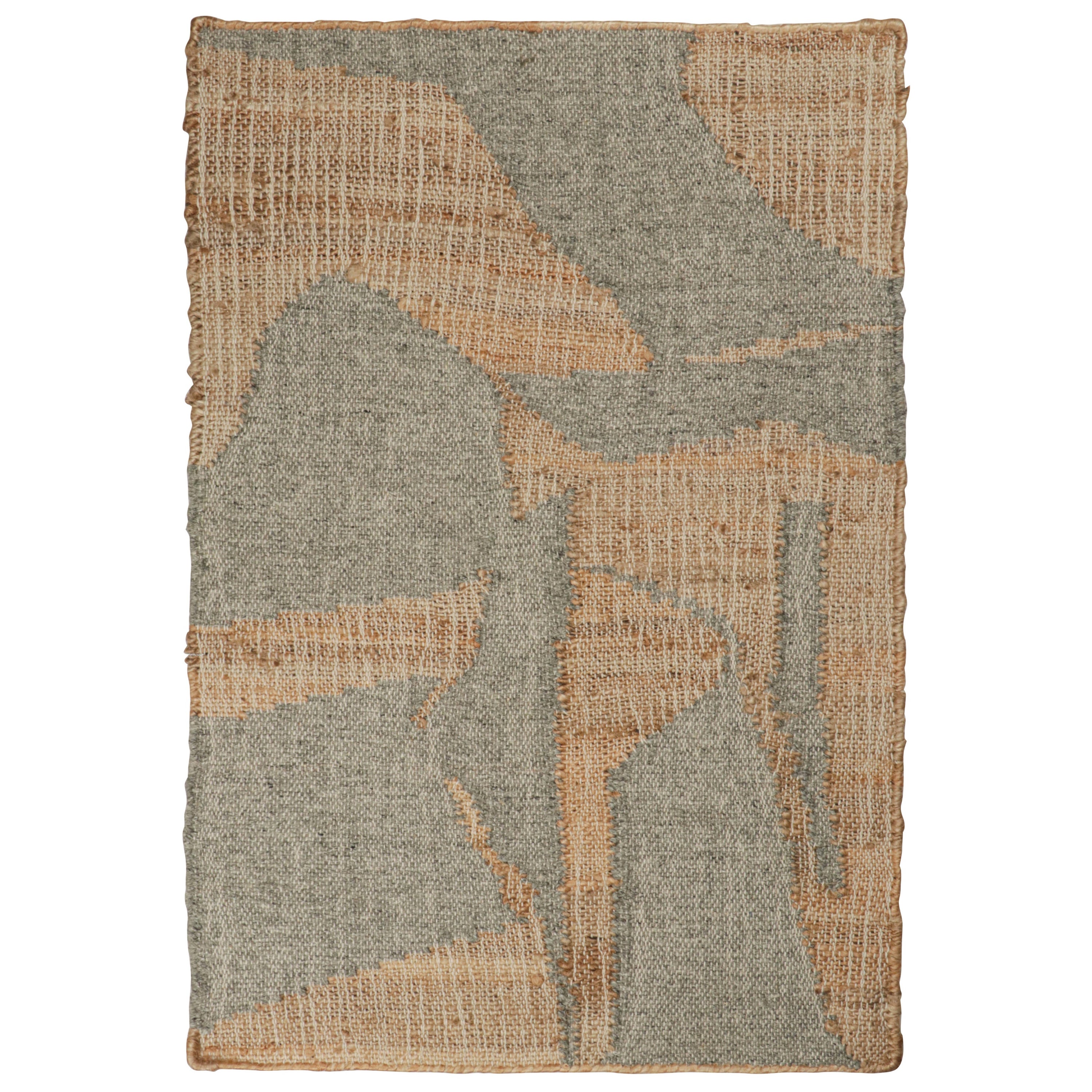 Rug & Kilim’s Modern Kilim rug in Brown & Grey Patterns