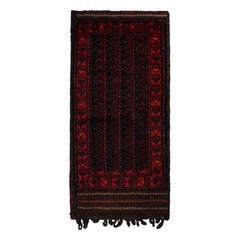 Vintage Baluch Persian rug in Red, Blue & Black Patterns from Rug & Kilim