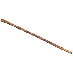 Late 19th Century American Folk Art Masonic Cane or Stick 9