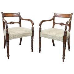 Pair of Fine English Regency Mahogany Armchairs, circa 1820 9