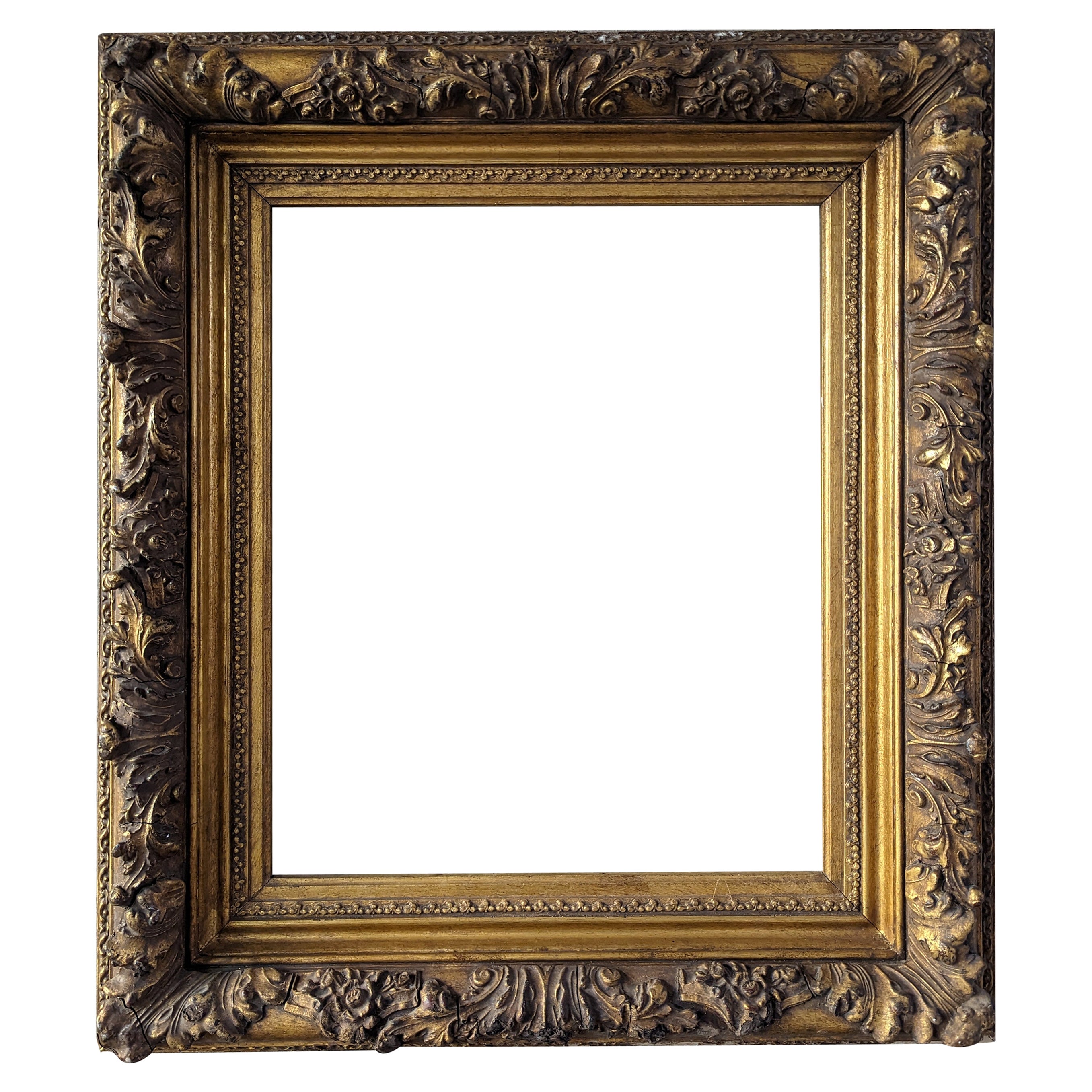 Large Frame with Floral Motifs and Acanthus For Sale