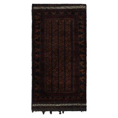 Vintage Baluch Persian rug in Brown, Red & Blue Patterns from Rug & Kilim