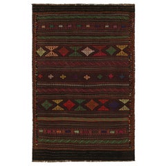Vintage Baluch Tribal Kilim in Brown with Multicolor Patterns from Rug & Kilim