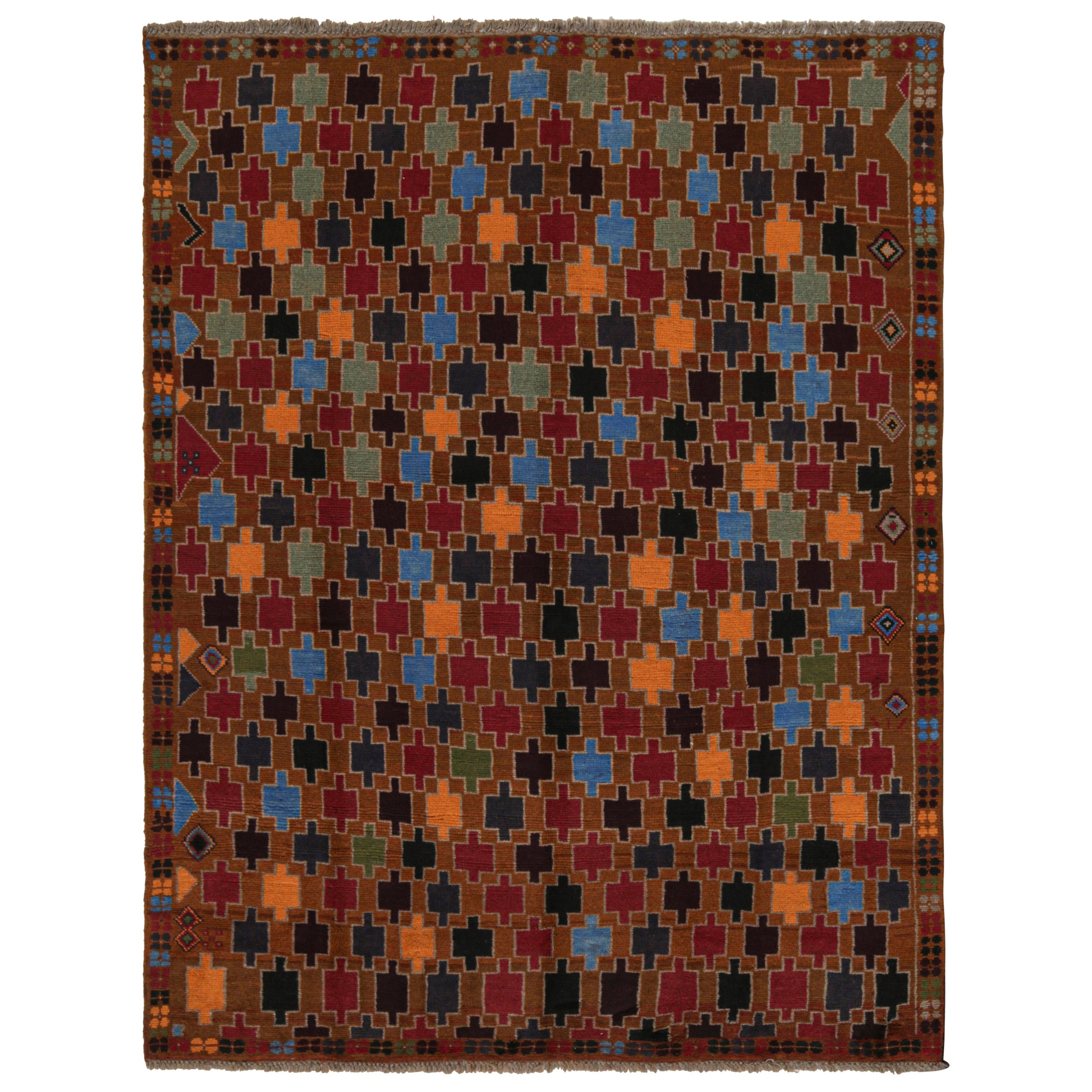 Rug & Kilim's Baluch Stammesteppich mit bunten geometrischen Mustern