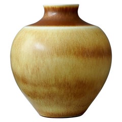 Grand vase en grès de Berndt Friberg pour Gustavsberg, Suède, 1963