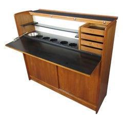 H.P. Hansen Designed Folding Danish Teak Dry Bar