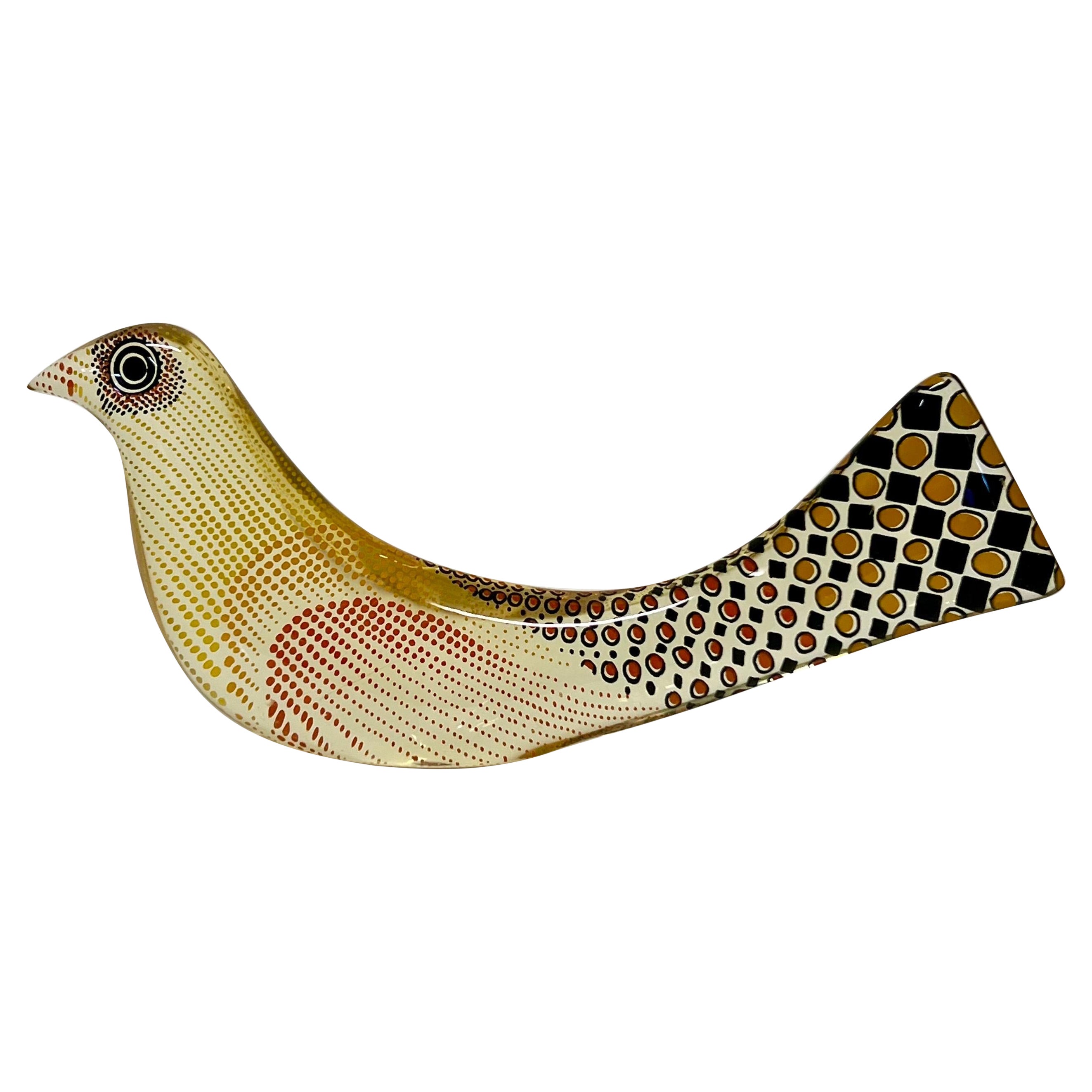 Vintage Abraham Palatnik Lucite Bird Sculpture Brazil c1960s