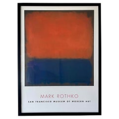 Vintage San Francisco Museum of Modern Art Mark Rothko Color Study Show Poster