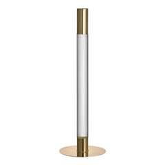 Orrefors Lumiere Candlestick Gold Large