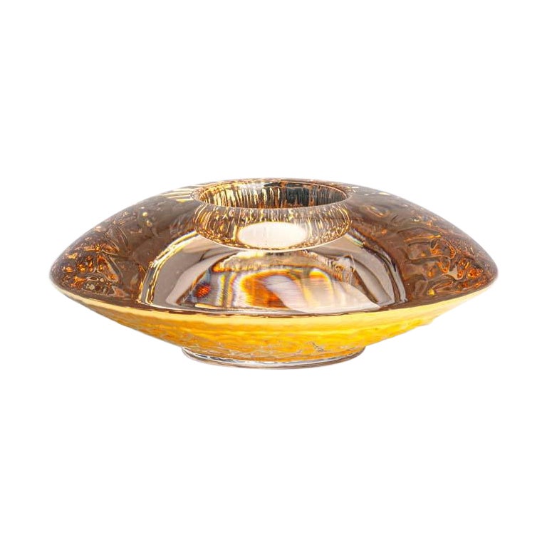 Orrefors Discus Oro Votivo