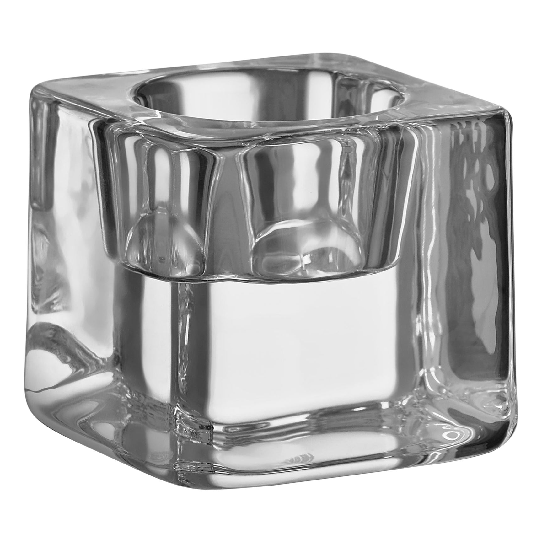 Orrefors Ice Cube Clear Votive For Sale