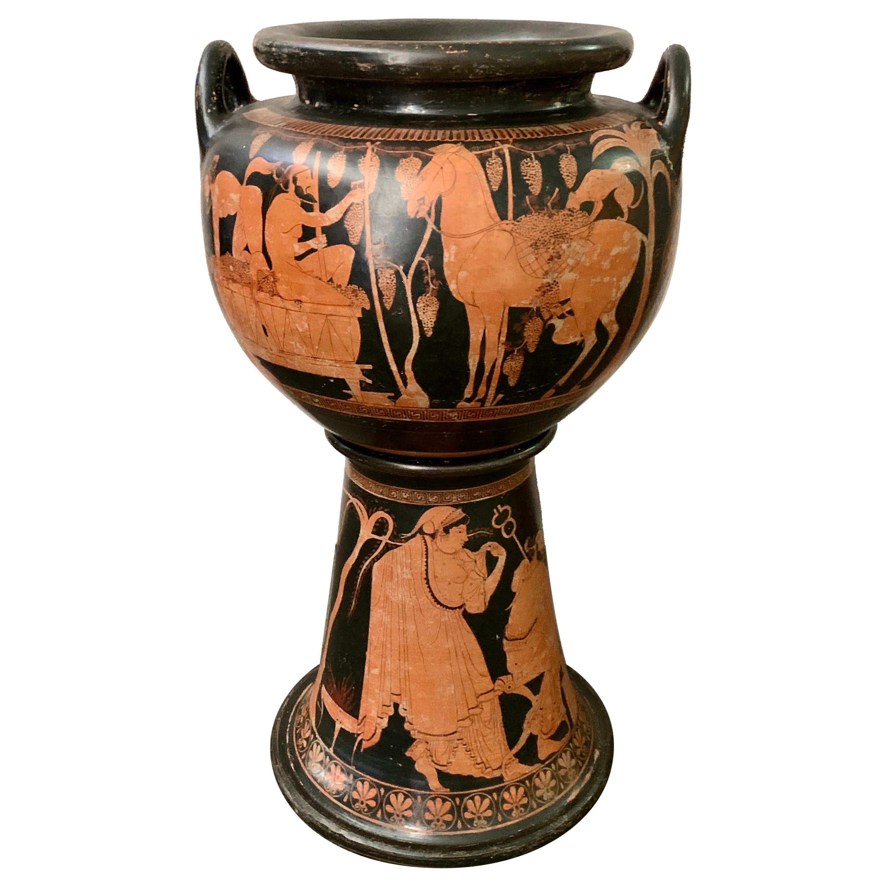 19th Century  Greek Gand Tour Vase "Lebes Gamikos" For Sale