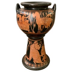 Antique 19th Century  Greek Gand Tour Vase "Lebes Gamikos"