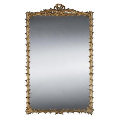 Grand 19th Century French Mirror Decorated With a Reeded Design