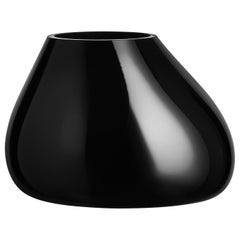 Orrefors Ebon Vase Black Medium