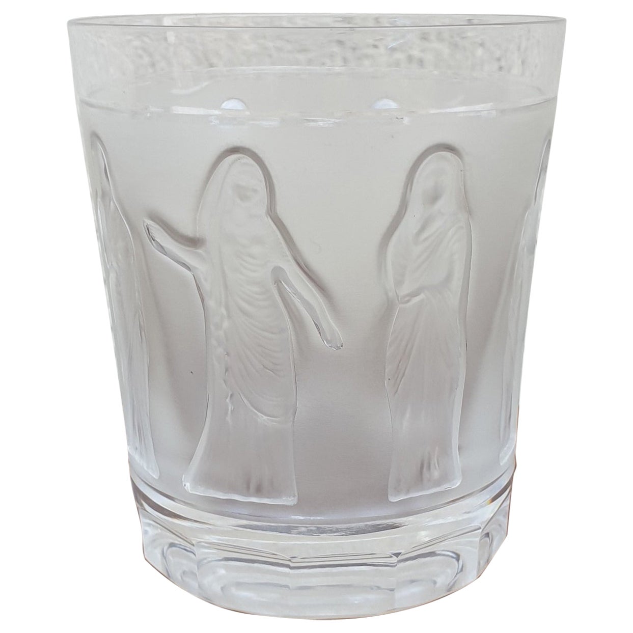 Lalique France, Whiskey Glass, Women In The Antique, 20th Century