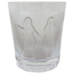 Lalique France, Whiskey Glass, Women In The Antique, 20th Century