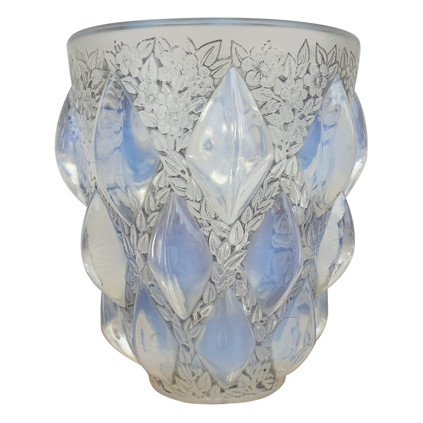 R Lalique, Rampillon Vase, XXth Century For Sale