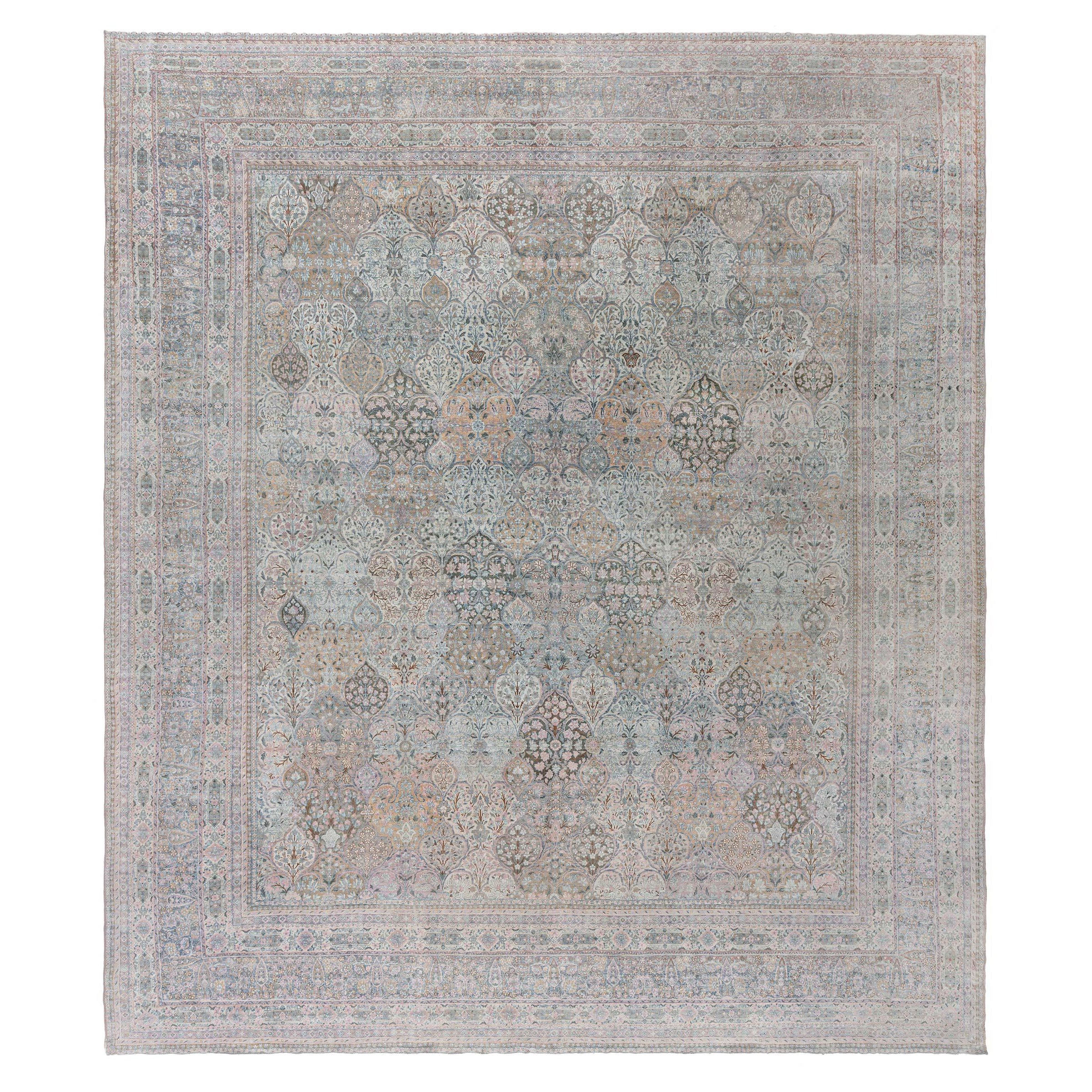 Antique Persian Kirman Rug