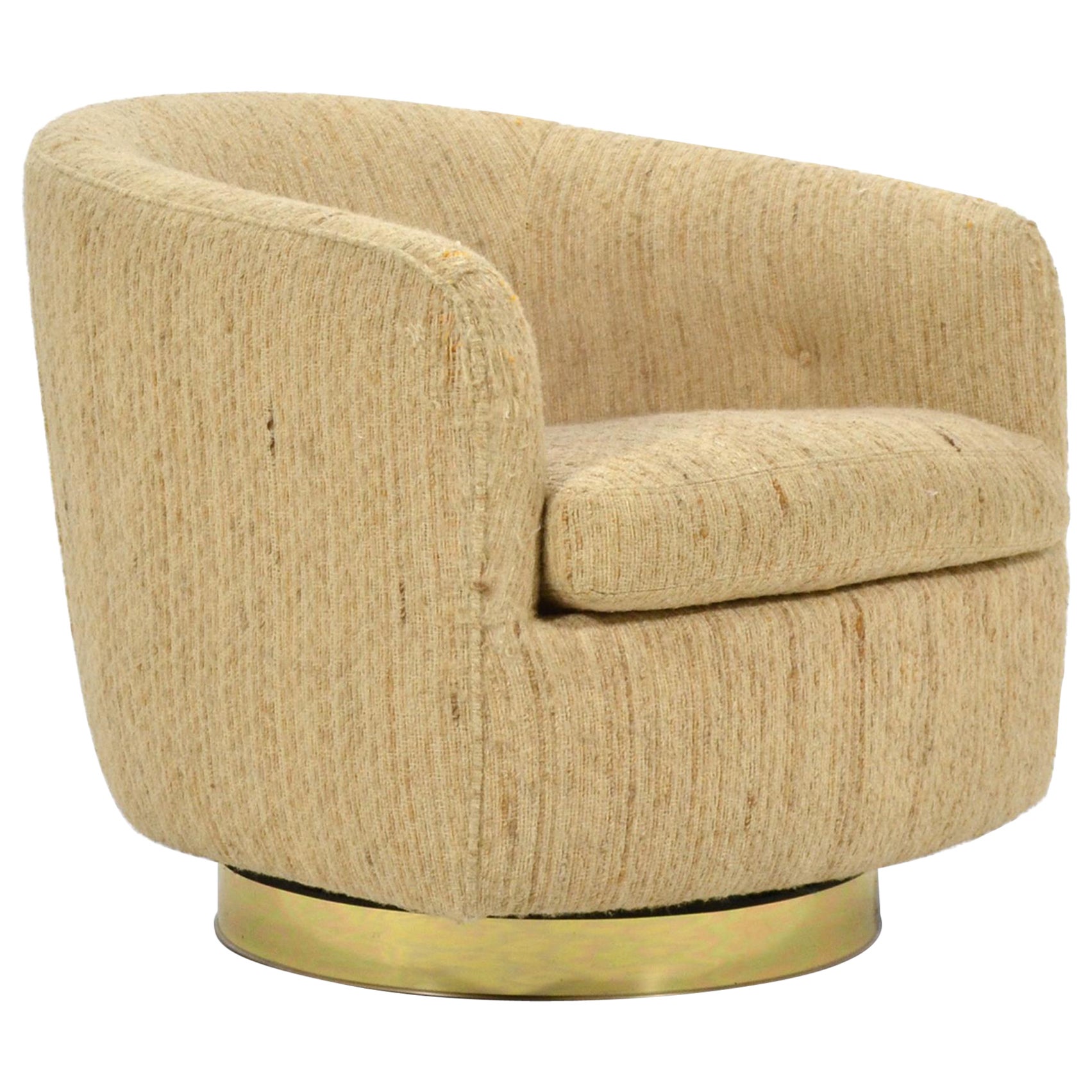 Milo Baughman Barrel Back Lounge Chair by Thayer Coggin