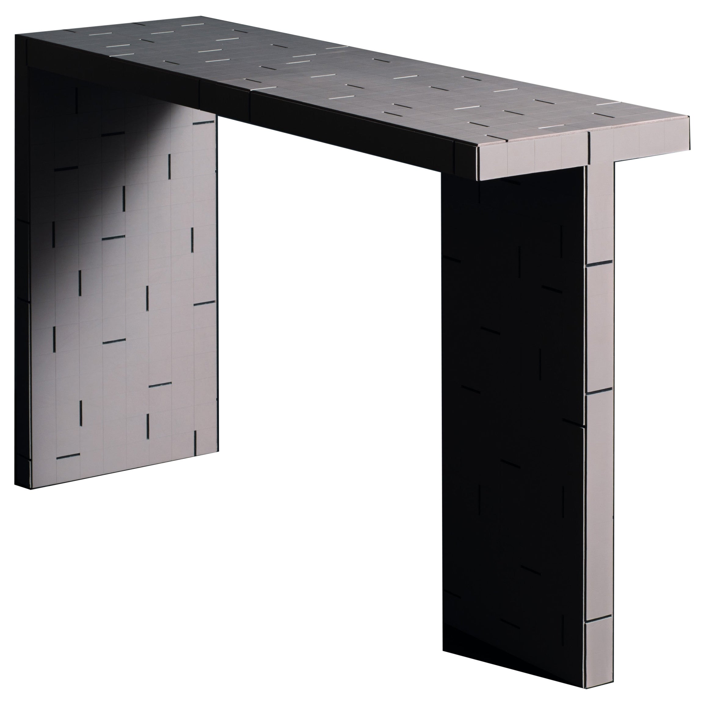 Console Table Leather Stephane Parmentier for Giobagnara Atari Console