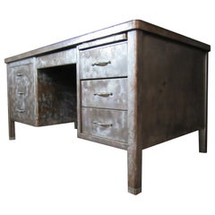 Original Tanker Desk by Metal Office Furniture Co (Steelcase)