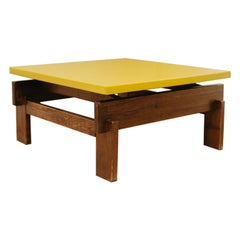 Table basse excentrique et funky des années 1980 