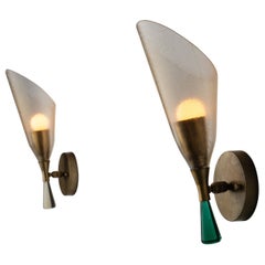 Pair of Sconces by Seguso Vetri d'Arte 