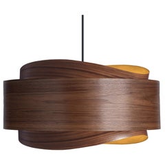 BOWEN Organic Modern Limited-Edition Walnut Wood 23" Chandelier Pendant