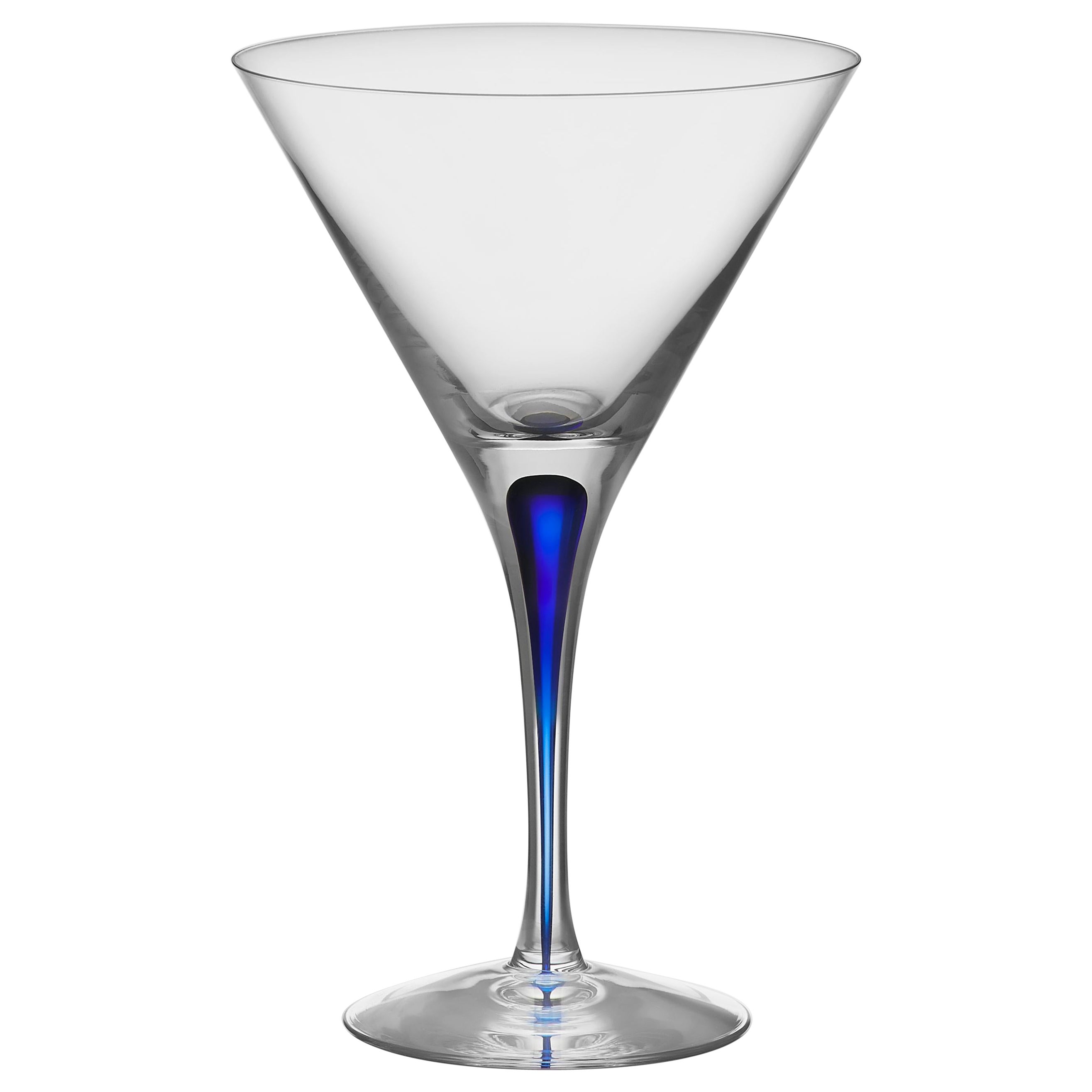 Orrefors Intermezzo Martini Azul