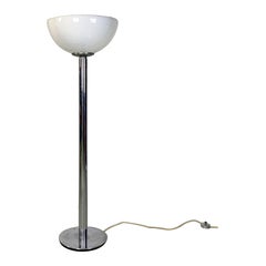 Vintage Italian modern steel glass AM/AS floor lamp by Albini & Helg for Sirrah 1970s