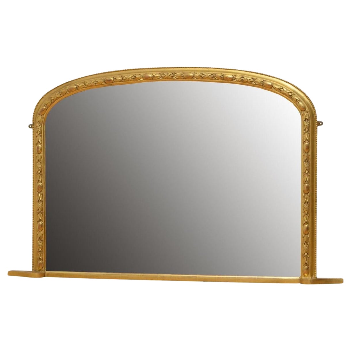 Victorian Gilded Overmantel Mirror H81cm
