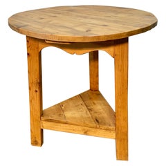 Retro Late 1900s English Pine Cricket Table