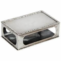Silver Plate Match Box Cover