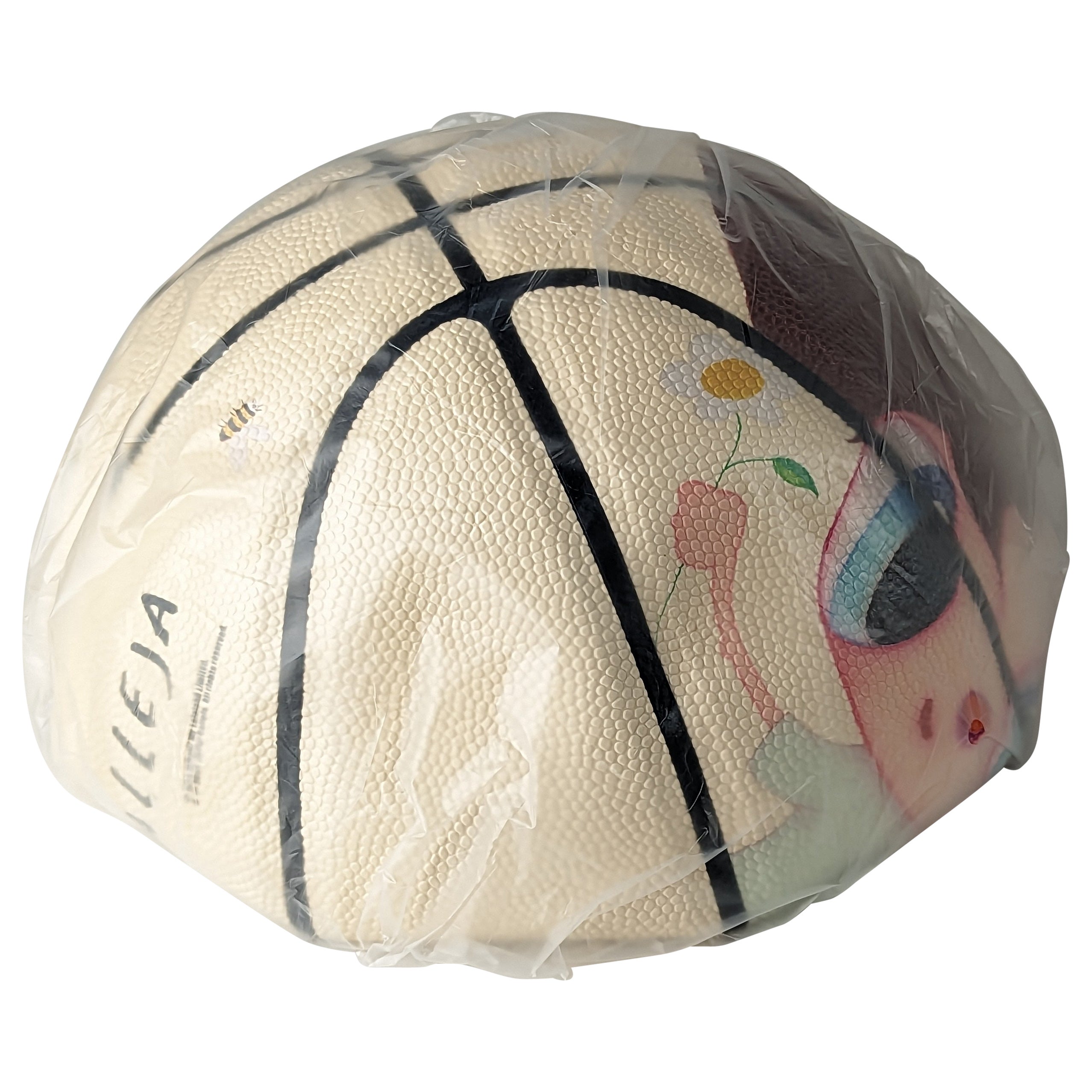 Basketball-Kunstball von Javier Calleja x Mira Mikati Limitierte Auflage Malaga 2023