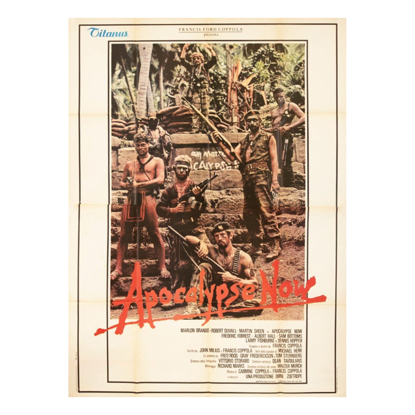Affiche vintage d'origine Apocalypse Now (italienne) de 1979