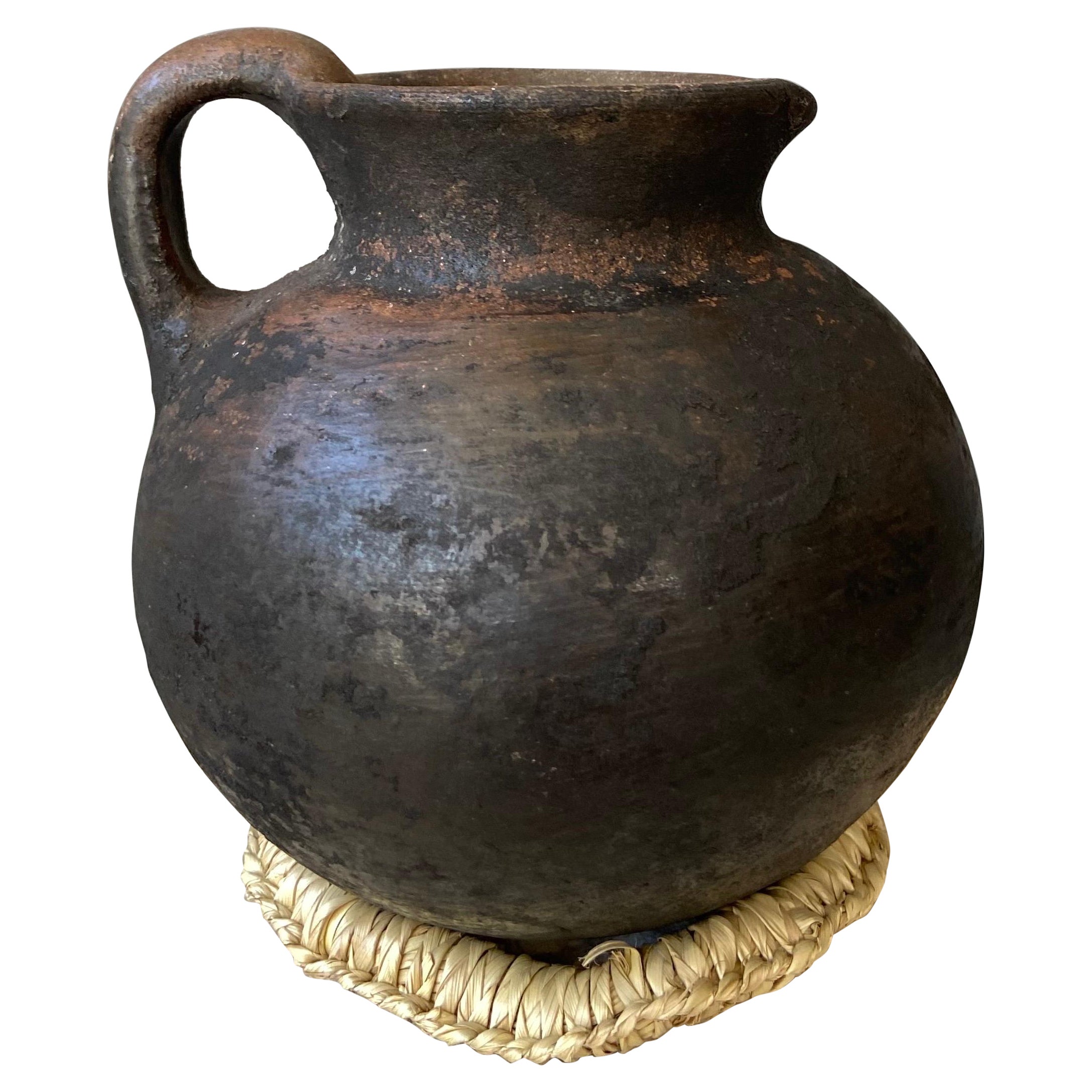 Primitive Styled Terracotta Pitcher From Oaxaca, Mexico, Circa 1970´s
