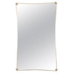 Vintage 20th Century Italian Brass Mirror