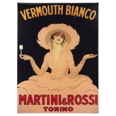 1950 Martini & Rosso Original Retro Poster